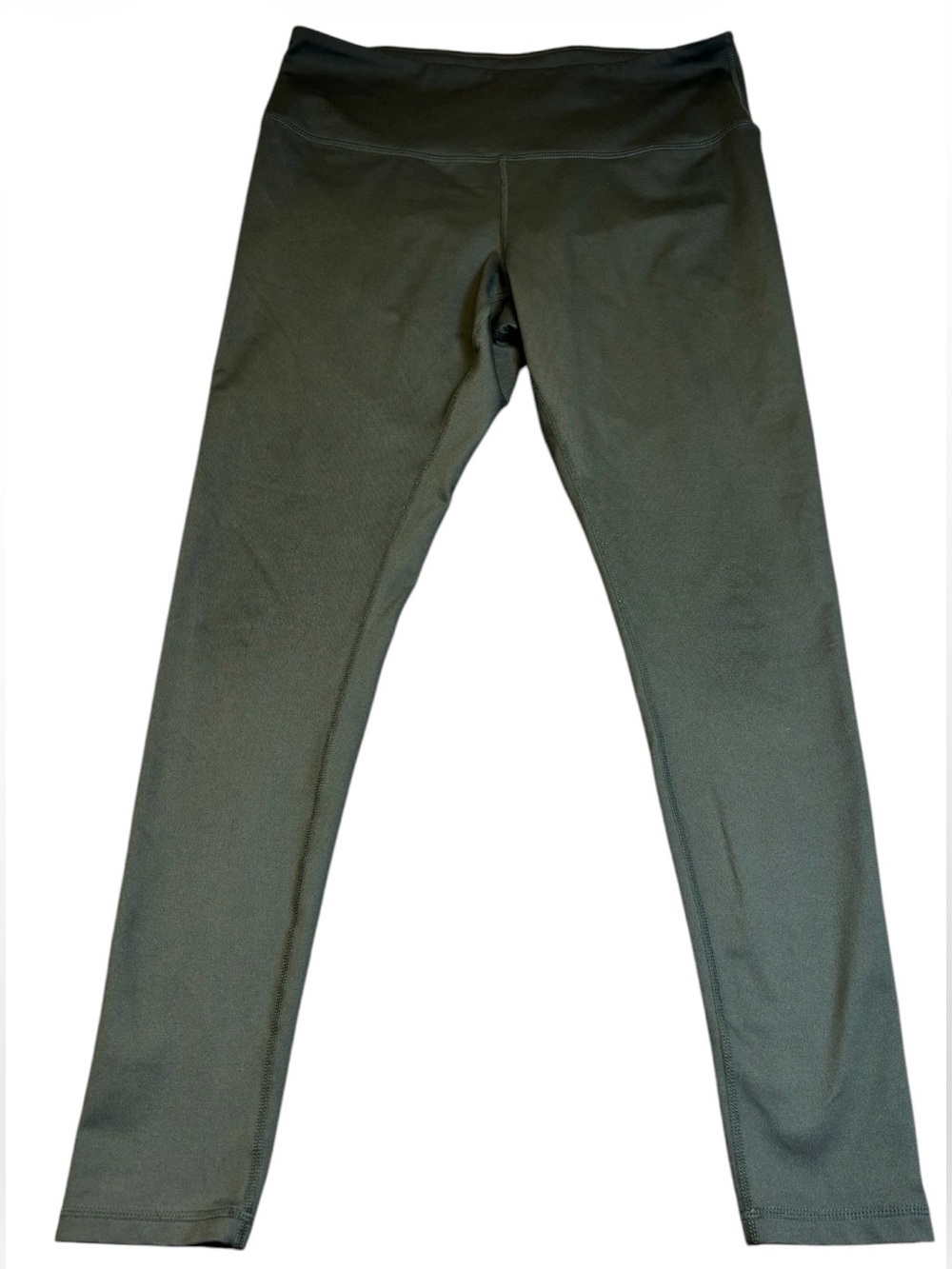 Zella Live In High Rise Leggings Olive Green Women’s Large L 27" Inseam EUC